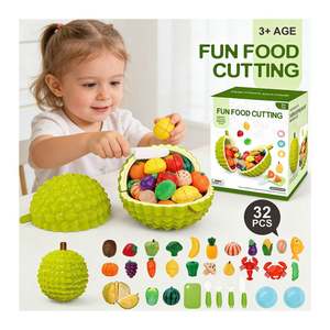Ensemble de jouets de cuisine pour enfants, cuisine d'imitation, fruits et légumes à découper, jeu de rôle pour enfants, maison, jouet éducatif pour apprendre la cuisine - Product Image 4