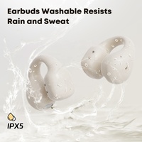 Écouteurs à Conduction Aérienne Personnalisés 5.4, Casque Ouvert Sans Fil, Auriculaires Bluetooth à Clip d'Oreille, Écouteurs à Conduction Osseuse OWS