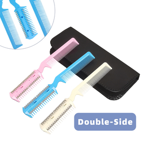 锋利精密的人发剃刀梳子稀疏剃刀带梳子用于带刀片的理发梳子 - Product Image 6