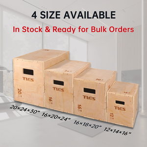 Tellus tập thể dục plyometric hộp cho Crossfit đào tạo bằng gỗ Plyo nhảy Phụ kiện cho tập luyện và đào tạo kích cỡ 20/24/30 - Product Image 5