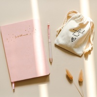 Cartes d'affirmation de luxe personnalisées et journal de gratitude pour femmes, coffret cadeau de soins personnels avec impression sérigraphique aux couleurs personnalisées