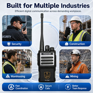Radio bidirectionnelle portable analogique numérique DMR VHF UHF 5W VOX pour usage professionnel - Product Image 5