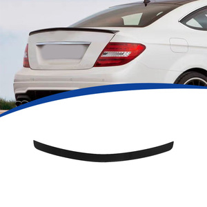 Mercedes-Benz C-Class สปอยเลอร์หลัง W204สีดำ ABS ducktail 07-14 Trunk Lip adhesive - Product Image 1