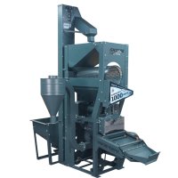 DAWN AGRO 6N2000 Équipement de moulin à riz commercial compact à moteur électrique pour ferme, élévateur, capacité 1000 kg, faible taux de riz brisé