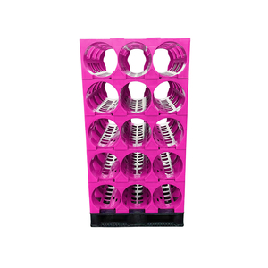 Un pezzo 3 tasche 5 galloni <span class=keywords><strong>portabottiglie</strong></span> per bottiglie d'acqua HDPE blu resistente supporto per brocca impilabile - Product Image 3