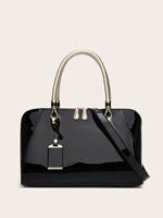 Sacs à main en cuir PU brillant pour femmes, sacs à bandoulière, sacs fourre-tout tendance, sacs de travail à poignée supérieure – Collection 2026 – Vente en gros pour designers