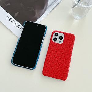 Nueva funda de refrigeración de Nido de Pájaro tejido para <span class=keywords><strong>iPhone</strong></span> 16 Pro Max 15 14 13 12 Samsung modelo PC teléfono móvil contraportada diseño de negocios XR - Product Image 3