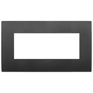 Vimar Black <b>Wall</b> <b>Plate</b> 15.5 Cm Length For Switches - Product Image 1