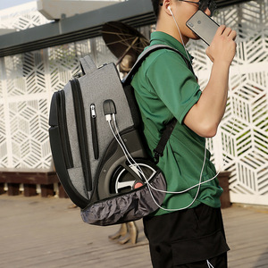 Mochila personalizada RPET con compartimiento para portátil, mochila impermeable con ruedas para negocios, nueva - Product Image 2