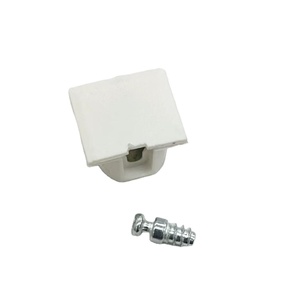 Connecteur de meuble invisible en plastique pour étagère, support de verre en bois, vis de fixation pour meuble - Product Image 4