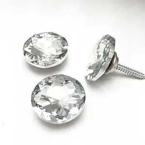 Boutons à vis en cristal, 50 pièces, fixation, clous à couture, rembourrage en cristal