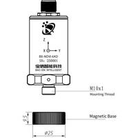 Sensor Industrial de Vibración Triaxial y Temperatura RS485 |   Acelerómetro MEMS para Diagnóstico de Fallas en Rodamientos, Personalizable OEM, Acero Inoxidable