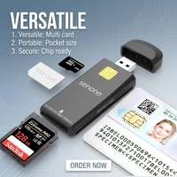 Lecteur-graveur USB multi-cartes à puce EMV haute vitesse, prêt à l'emploi, pour les points de vente de détail et les petites entreprises (usage quotidien)