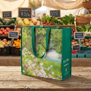 Eco Friendly Polypropylene <b>Woven</b> Grocery Shopping <b>Tote</b> <b>Bag</b> OEM Manufacturer for Supermarket Packaging Solutions - Product Image 1