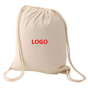 Custom logo <strong>Large</strong> Capacity Cotton <strong>Canvas</strong> Drawstring <strong>Bag</strong> - Product Image 3