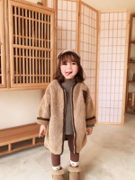 Abrigo Largo para Niña, Invierno 2019, Nuevo Abrigo Infantil de Algodón Cálido y Grueso, Acolchado de Lana, Chaqueta Holgada para Bebé/Niño con Cierre y Felpa