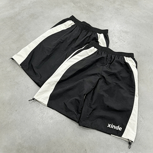 Wholesale Custom Quick Dry Nylon <strong>Shorts</strong> Men Color Block Adjustable Toggle Hem Prin Streetwear Casual <strong>Track</strong> <strong>Shorts</strong> Manufacturer - Product Image 2