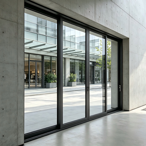 Porte coulissante d'entrée Deioux à cadre fin et robuste avec double vitrage pour usage résidentiel, prix de gros direct usine - Product Image 1
