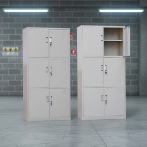 Armoire métallique multi-portes personnalisée, <span class=keywords><strong>casier</strong></span> métallique moderne, <span class=keywords><strong>casier</strong></span> de rangement pour dortoir d'employés, serrure à clé - Product Image 5