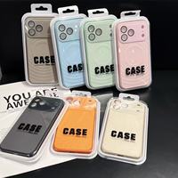 Nouvelle coque magnétique en silicone liquide texturé 2026 avec grande fenêtre pour appareil photo pour iPhone 13-18 Pro Max, anti-rayures et antichoc