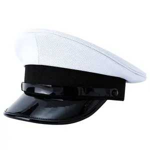 Malasia Uniforme Oficial Pico Gorra Capitán Uniforme Sombrero Ceremonial Cap