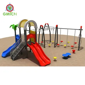 Promotion Günstige Vorschule oder Kindergarten verwendet kleine Kunststoff Klettern Outdoor-Spielplatz Spielzeug mit Rohr rutsche