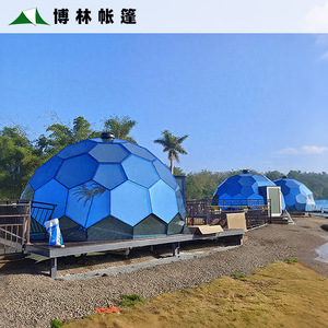 Tienda de campaña de hotel con forma de esfera, con filtro de luz roja, tipo panal, para alojamiento B&B en zonas turísticas, con vista panorámica y habitación de cristal con vista a las estrellas - Product Image 3