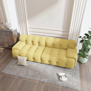 Ý sofa Set giải trí tiếp nhận cắt kem màu loạt phòng khách sạn ghế - Product Image 2