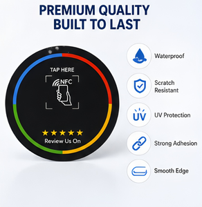 Carte NFC Personalizzate Stampate, Adesivi per Biglietti da Visita, Smart Contactless per Feedback Clienti, Regalo Promozionale - Product Image 2