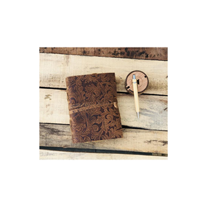 Genuine Leather Journal Notebook Handmade <b>A5</b> <b>Diary</b> with Deckle Edge Paper Vintage Leather Writing Book Wholesale - Product Image 2