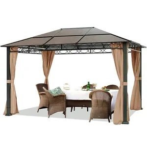 3X4 Luxury Gazebo Garden Gazebo, Garden Marquee, Party Tent - Aluminium and Polycarbonate