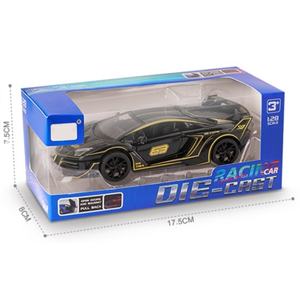 מכונית ספורט מיניאטורית דגם EPT בקנה מידה 1:28, עשויה סגסוגת יצוקה, עם מנגנון משיכה לאחור, דלתות נפתחות, צעצוע רכב מיניאטורי לילדים - Product Image 3