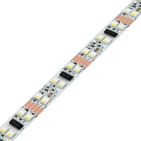 UL/CE/RoHS сертифицированная 24 В смарт-RGBW DMX512 Светодиодная лента с 8-битным управлением цветом 120 светодиодов 20 пикселей света Usc512 Адресуемая Светодиодная лента