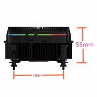 Intel Socket LGA1700/LGA1800 Insert de noyau de cuivre CPU TDP<125W Application de broche de poussée avec roulement à billes