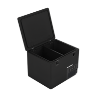 Glacière portable 40L 12V/220V, mini-réfrigérateur à compresseur, congélateur de voyage familial en plastique pour camping extérieur