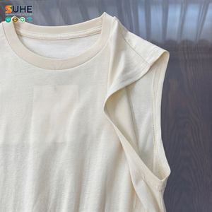 Vestido Elegante de Algodón con Cuello Redondo para Mujer, Sin Mangas, Cintura Fruncida, Estilo Swing, MOQ Bajo, Fabricación Personalizada - Product Image 4