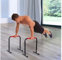 Station de dips réglable en acier robuste, capacité 400 LBS, équipement stable pour entraînement de la partie supérieure du corps à domicile et en salle de sport