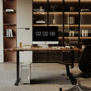 Toptan elektrikli ayarlanabilir ofis masası yükseklik ayakta yükselen masa çift Motor ayaklı masa
