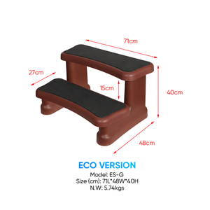 TSPK Tabouret carré anti-dérapant en plastique pour <span class=keywords><strong>spa</strong></span>, pour bain à remous extérieur, antidérapant, au design moderne européen, accessoires pour hôtels - Product Image 4