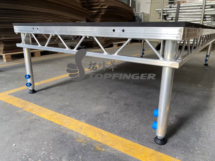 Dance  Litedeck Stage 8x4ft Aluminum  Frame Truss Structure Adjustable Music Concert Stage Flooring Outdoor Event Stage