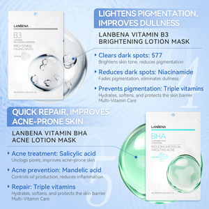 Masque facial pour le soin de la peau au collagène, LANBENA VITAMINE B3, fabrication OEM ODM - Product Image 2