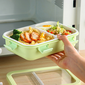 Boîte à lunch pour les employés <span class=keywords><strong>de</strong></span> bureau - Boîtes à lunch divisées pouvant être chauffées au micro-ondes pour les boîtes à lunch - Product Image 4