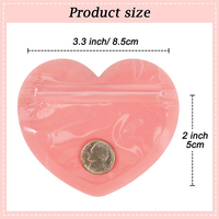 Bolsa de embalaje transparente de joyería pequeña con cierre de cremallera de Pvc transparente reutilizable al por mayor para almacenamiento de accesorios de pendientes