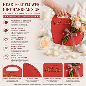 Porte-fleurs en bois rouge romantique avec découpes en forme de cœur pour la Saint-Valentin, thème amour, présentoir de bouquets, décoration intérieure, artisanat - Product Image 6