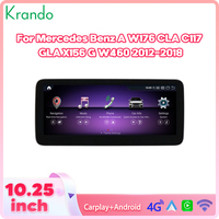 Unité principale Android 10.25 "pour mercedes-benz a W176 CLA C117 GLA X156 2012-2018 autoradio Navigation GPS sans fil CarPlay Auto 4G