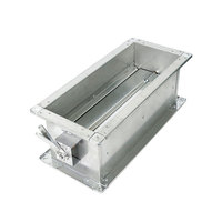 Système de ventilation de bâtiment de vente chaude divise manuellement la vanne de régulation multi-feuilles persiennes réglables amortisseur de conduit automatique