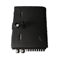 Caja de distribución óptica interior/exterior impermeable IP65 de 16 núcleos PC + ABS con conectores SC LC FC Equipo de fibra óptica de red FTTH