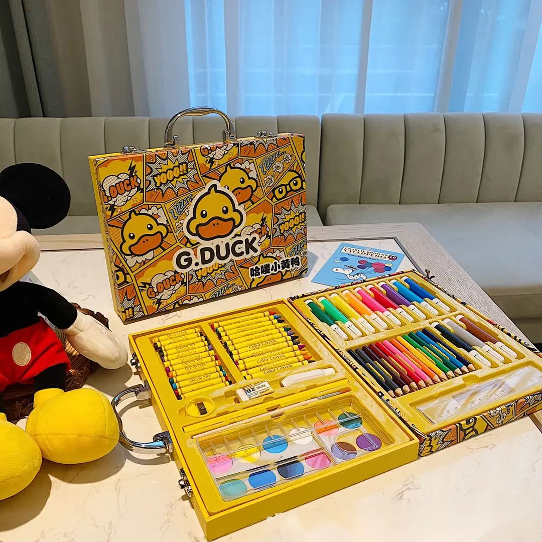 Uptodate acquista Kawai Duck materiale scolastico regalo perfetto per adulti bambini matite da colorare Set arte disegno simpatici articoli di cancelleria