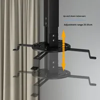 Support de projecteur mural/plafond à longueur réglable avec capacité de charge de 1,5 kg et capacité de charge de 10 kg pour BenQ JMGO Dangbei, usage domestique