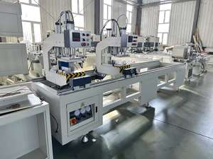 Machine de soudage de haute qualité à double tête pour la fabrication de portes et fenêtres en PVC/UPVC avec contrôle PLC et moteur haute puissance - Product Image 2